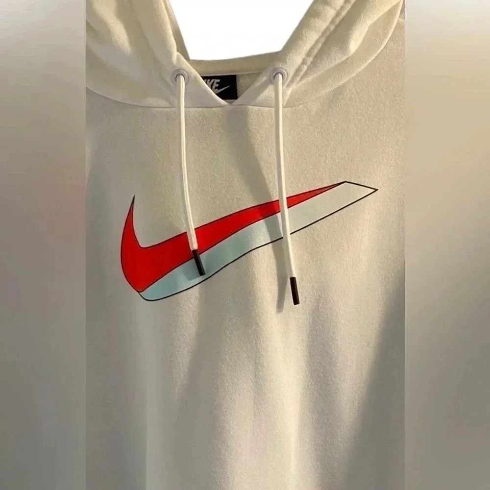 Nike Hoodie 2X Plus Size Cropped Swoosh Sweatshirt - Picture 3 of 7